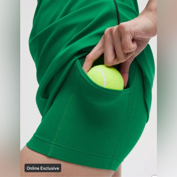 lululemon NWT Scoop Neck Cut Out Tennis Dress in Green - Picture 4 of 11